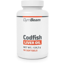 GymBeam Tőkehalmáj olaj, 90 kapszula vitamin és táplálékkiegészítő
