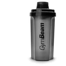 GymBeam Transparent Black 700 ml kulacs, kulacstartó
