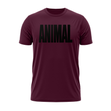 GymBeam Universal Nutrition Animal póló Maroon XL