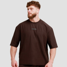 GymBeam Unstoppable oversized póló Brown XXL férfi póló