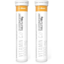 GymBeam Vitamín C 1000 mg 2x 20 šumivých tablet vitamin és táplálékkiegészítő