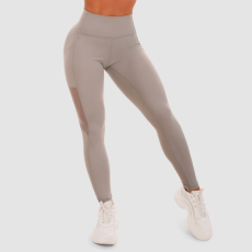 GymBeam Women‘s Leggings Mesh Panel grey S