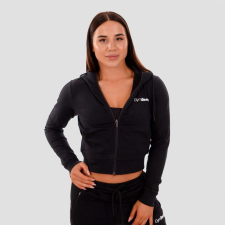 GymBeam Women‘s Zip-up Hoodie TRN black női edzőruha