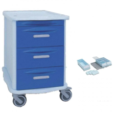  Gyógyszerosztó kocsi 3 nagy, 22 kis fiókkal gyógyászati segédeszköz