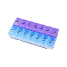  Gyógyszerszervező doboz – 7 nap – Reggel/Este - Műanyag gyógyászati segédeszköz