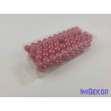  Gyöngy 10mm 85g - Piros dekorációs kellék