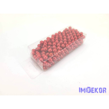  Gyöngy 8mm 85g - Bordós Piros gyöngy