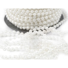  Gyöngy lánc 24 m - Gyöngyszín karácsonyfadísz