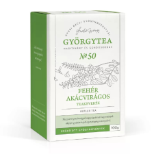 GYÖRGYTEA Györgytea Fehér akácvirágos 100g teakeverék Reflux tea No.50 gyógytea