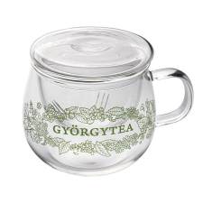 Györgytea Üvegszűrős csésze 350ml bögrék, csészék