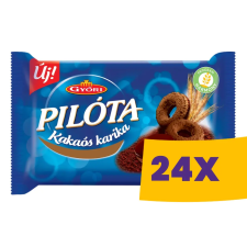 GYŐRI Győri Pilóta Kakaós karika 150g (Karton - 24 db) csokoládé és édesség