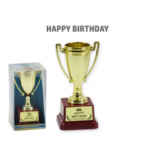  Győztes kupa Happy Birthday 14cm 03841 egyedi ajándék