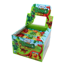  Gyümölcs ízű gumicukor - Dínó 726g (11x6 Db-os) csokoládé és édesség