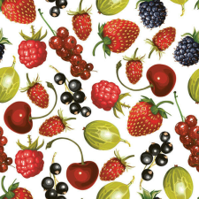 Gyümölcsök Summer Fruits szalvéta 20 db-os 33x33 cm papírárú, csomagoló és tárolóeszköz