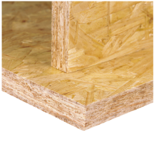 GYURASICS CSISZOLATLAN TÁBLA OSB LAP 2500X1250X8MM PIROS CSÍK, CSISZOLATLAN