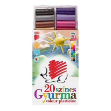  Gyurma, 400 g, ICO "Süni", 20 különböző szín kreatív és készségfejlesztő