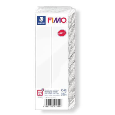 Gyurma, 454 g, égethető, FIMO "Soft", fehér gyurma