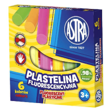  Gyurma ASTRA fluoreszkáló 6 színű gyurma