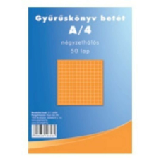 Gyűrűskönyv betét A4 4 lyukú 50 lap vonalas gyűrűskönyv