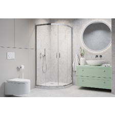  H2O Comfort A 90×90 íves zuhanykabin, tolóajtóval kád, zuhanykabin