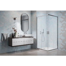  H2O Comfort C 80×80 szögletes zuhanykabin, tolóajtóval kád, zuhanykabin