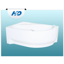 H2O Fortuna aszimmetrikus akril kád balos 160x100 cm kád, zuhanykabin