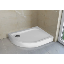 H2O H2O Nero E íves aszimmetrikus zuhanytálca 100x80 balos kád, zuhanykabin