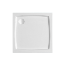  H2O ZUHANYTÁLCA NERO C 80X80X14 CM SZÖGLETES kád, zuhanykabin