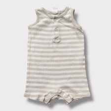 H&M Beige csíkos napozó kombidressz, body