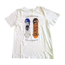  H&amp;M fehér flitteres deszkás fiú póló (méret: 146/152) gyerek póló