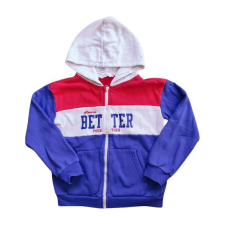  H&amp;M kék csíkos cipzáras fiú pulóver (méret: 134/140) gyerek pulóver, kardigán