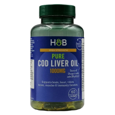H&B Csukamájolaj kapszula 1000 mg 60 db vitamin és táplálékkiegészítő