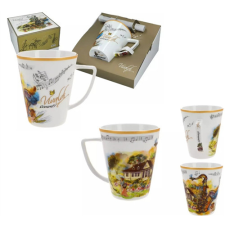 H.C.840-7305 Porcelánbögre 400ml, dobozban,Vivaldi:Négy évszak-nyár bögrék, csészék