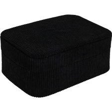 H&L Ékszerdoboz tükörrel, 19 cm, fekete ékszerdoboz