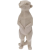 H&L geometrikus szurikáta figura, 27 cm, bézs