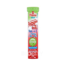 Haas Haas pezsgőtabletta stevia vas+c 20 db vitamin és táplálékkiegészítő