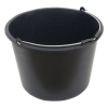  Habarcsos vödör; 20 liter, fekete, műanyag (Vödör)