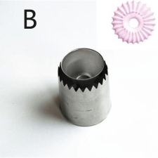  Habcsók készítő cső - B méret: 4x4,4x3 cm konyhai eszköz