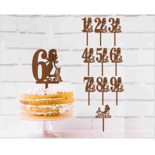  Hableány tortadísz szülinap dekorációs kellék