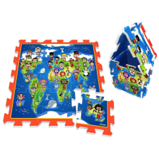  Habtapi Gyermek Világtérkép- 9db 31 cm x 31 cm x 1,5 cm játszószőnyeg