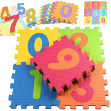 Habtapi puzzle habszivacs szőnyeg, számos, 10db, 30x30cm játszószőnyeg