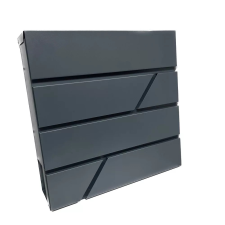  HADI Kültéri Postaláda, Szórólaptartós, Antracit postaláda