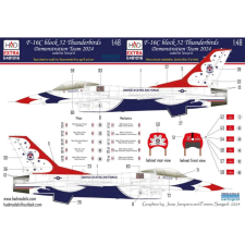 HADMODELS HADE481016 F-16C Block 52 Thunderbirds demonstrációs csapat 2024 HADE481016 makett