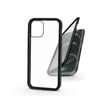 Haffner Apple iPhone 12 Pro Max mágneses, 2 részes hátlap előlapi üveggel - Magneto 360 - fekete mobiltelefon kellék