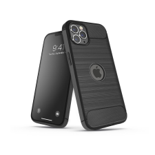 Haffner Apple iPhone 14 Pro Max szilikon hátlap - Carbon Logo - fekete (PT-6527) tok és táska