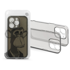 Haffner Apple iPhone 14 Pro szilikon hátlap - Gray Monkey - átlátszó (HF241758) tok és táska