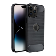 Haffner Apple iPhone 14 szilikon hátlap - Carbon Logo - fekete tok és táska