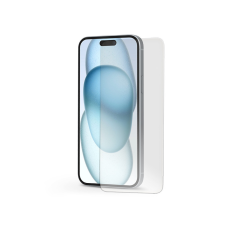 Haffner Apple iPhone 15 Plus üveg képernyővédő fólia - Tempered Glass Screen Pro Plus 2.5D - 1 db/csomag - ECO csomagolás mobiltelefon kellék