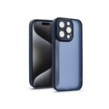 Haffner Apple iPhone 15 Pro hátlap kameravédő peremmel, lencsevédő üveggel - Variete -  sötétkék (HF241048) tok és táska