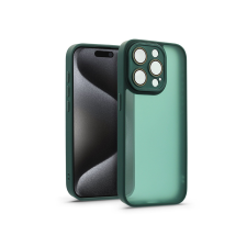 Haffner Apple iPhone 15 Pro hátlap kameravédő peremmel, lencsevédő üveggel - Variete -  sötétzöld (HF239595) tok és táska